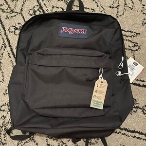 Brand new with tags black Jansport backpack